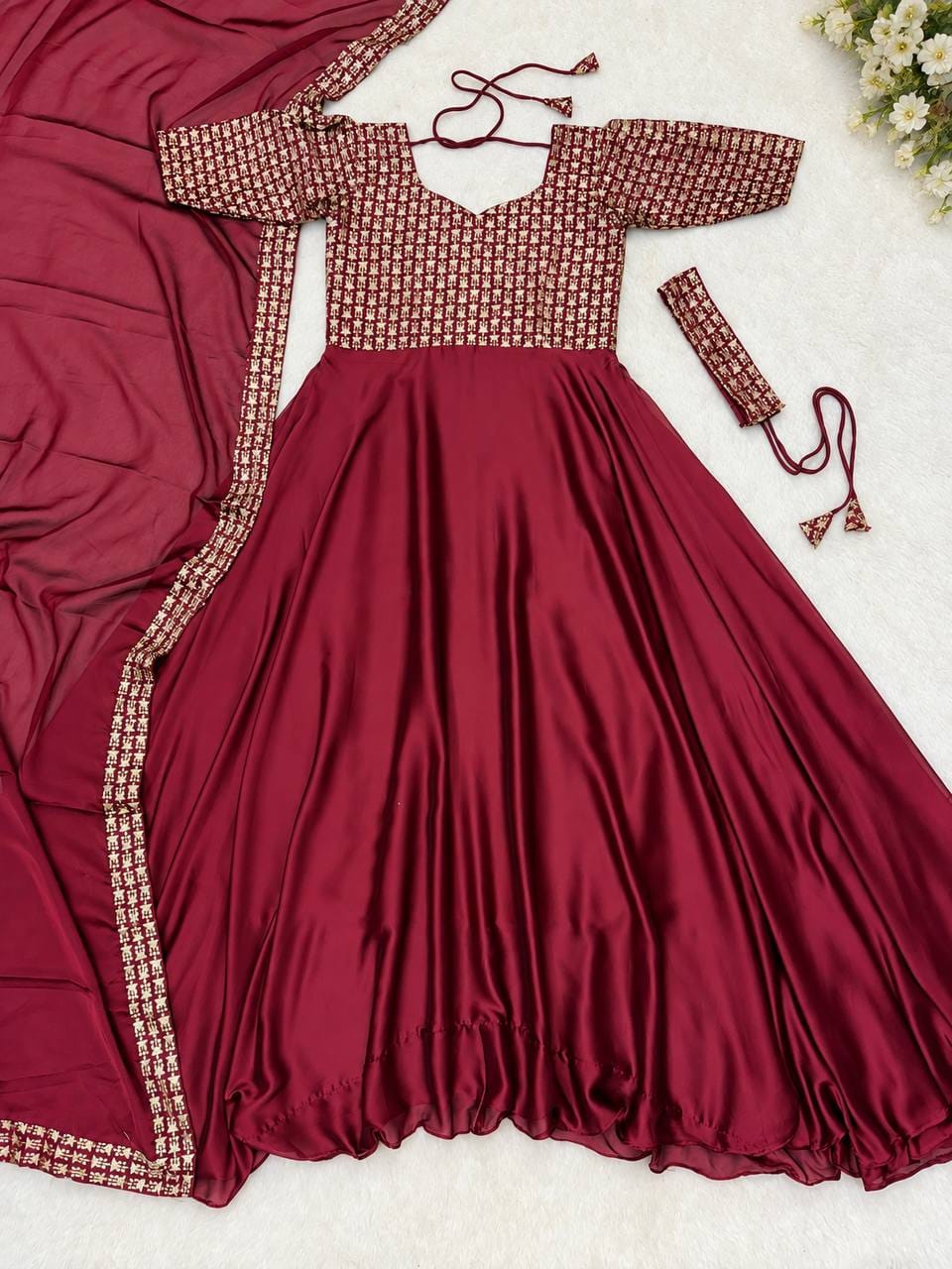 Graceful Embroidered Rangoli Anarkali Collection — photo 7