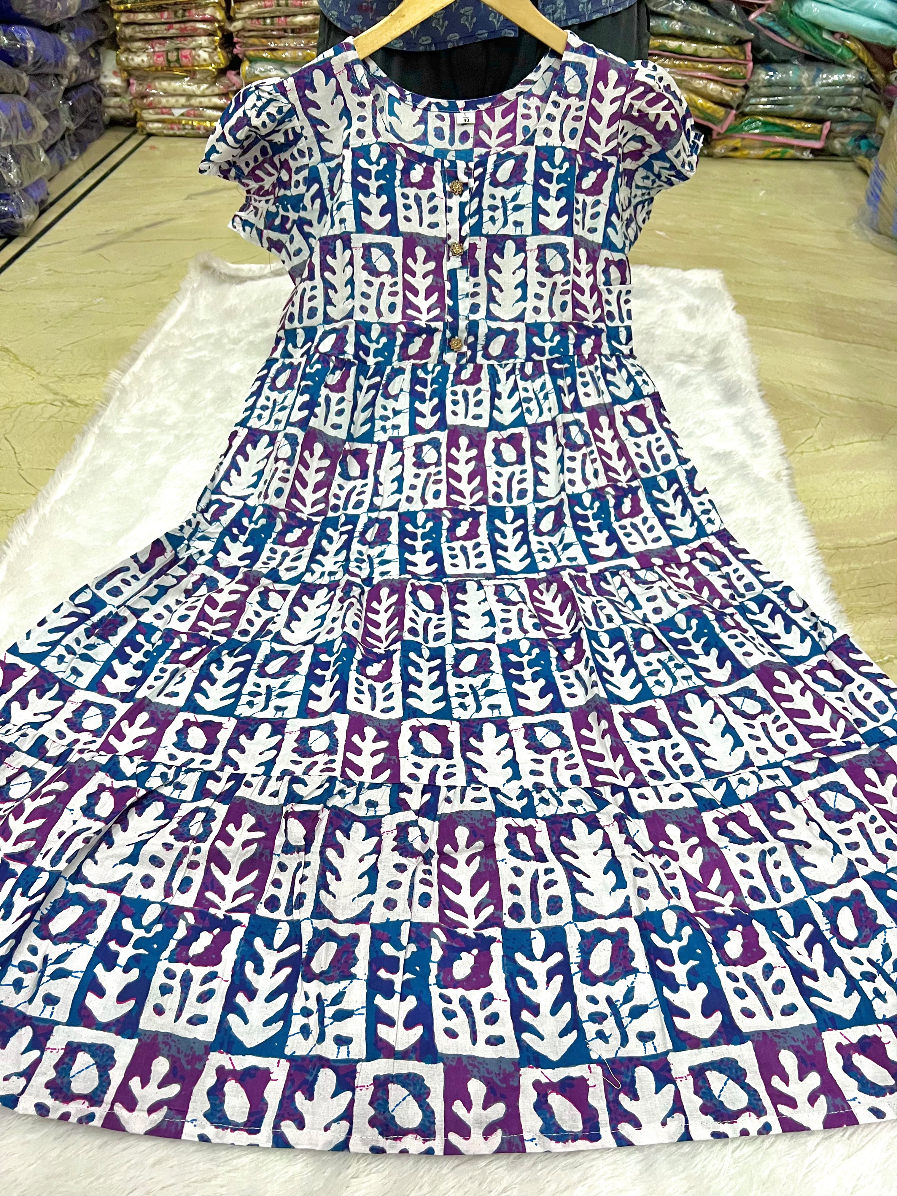 Casual Bloom Cotton Flared Dress — photo 4