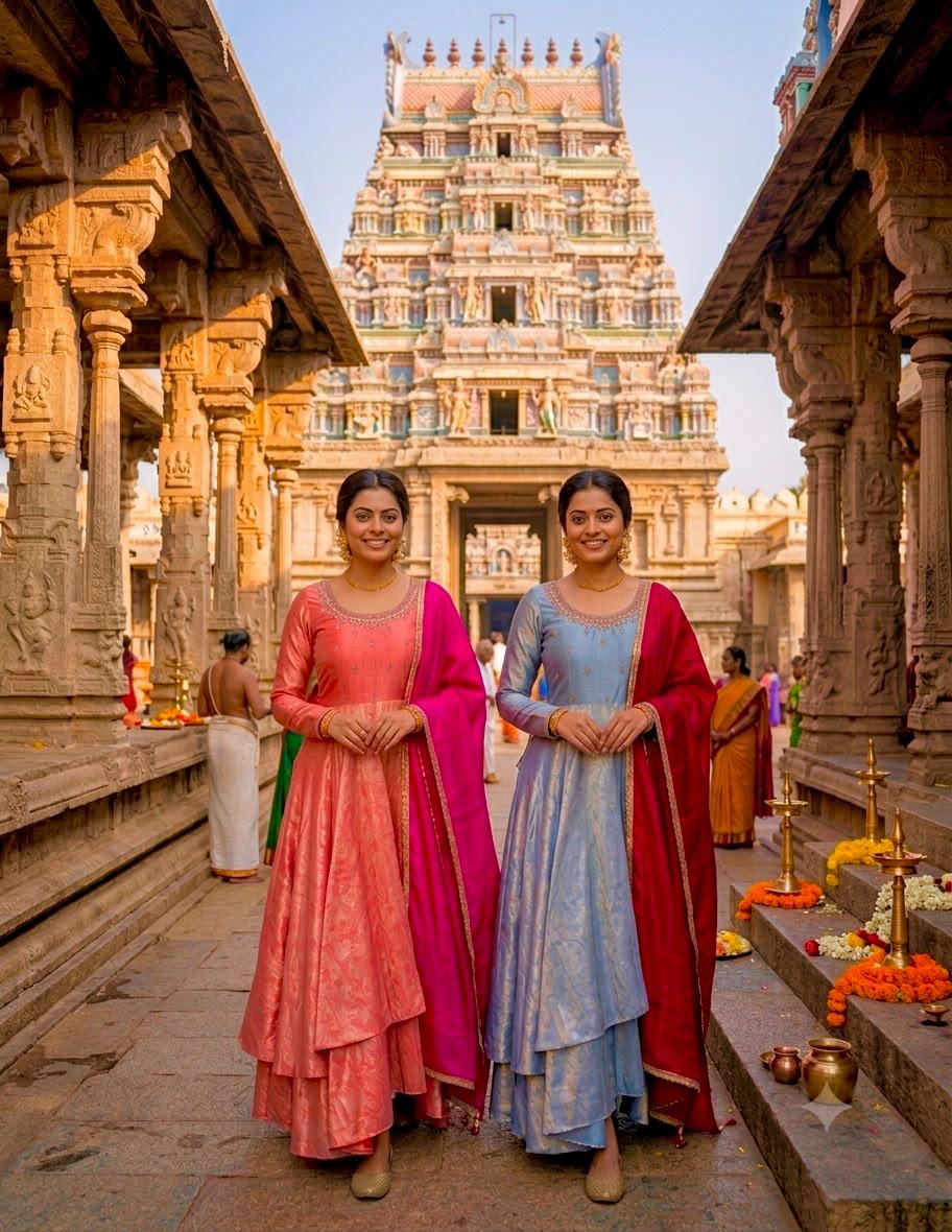 Stylish Sindoor Tissue Silk Maggam Handwork Gown – Festive Special Collection