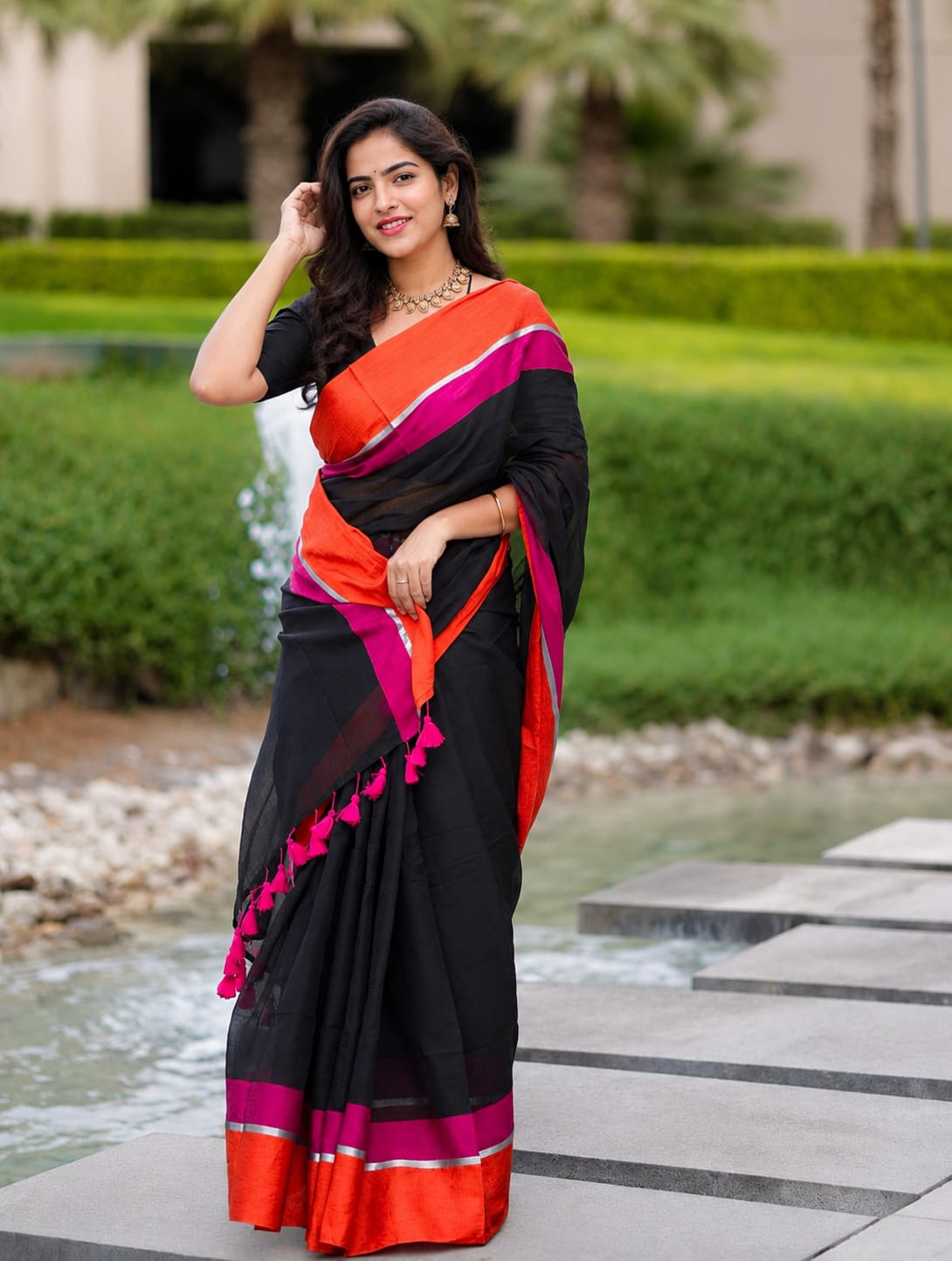 120 Count Mul Cotton Saree