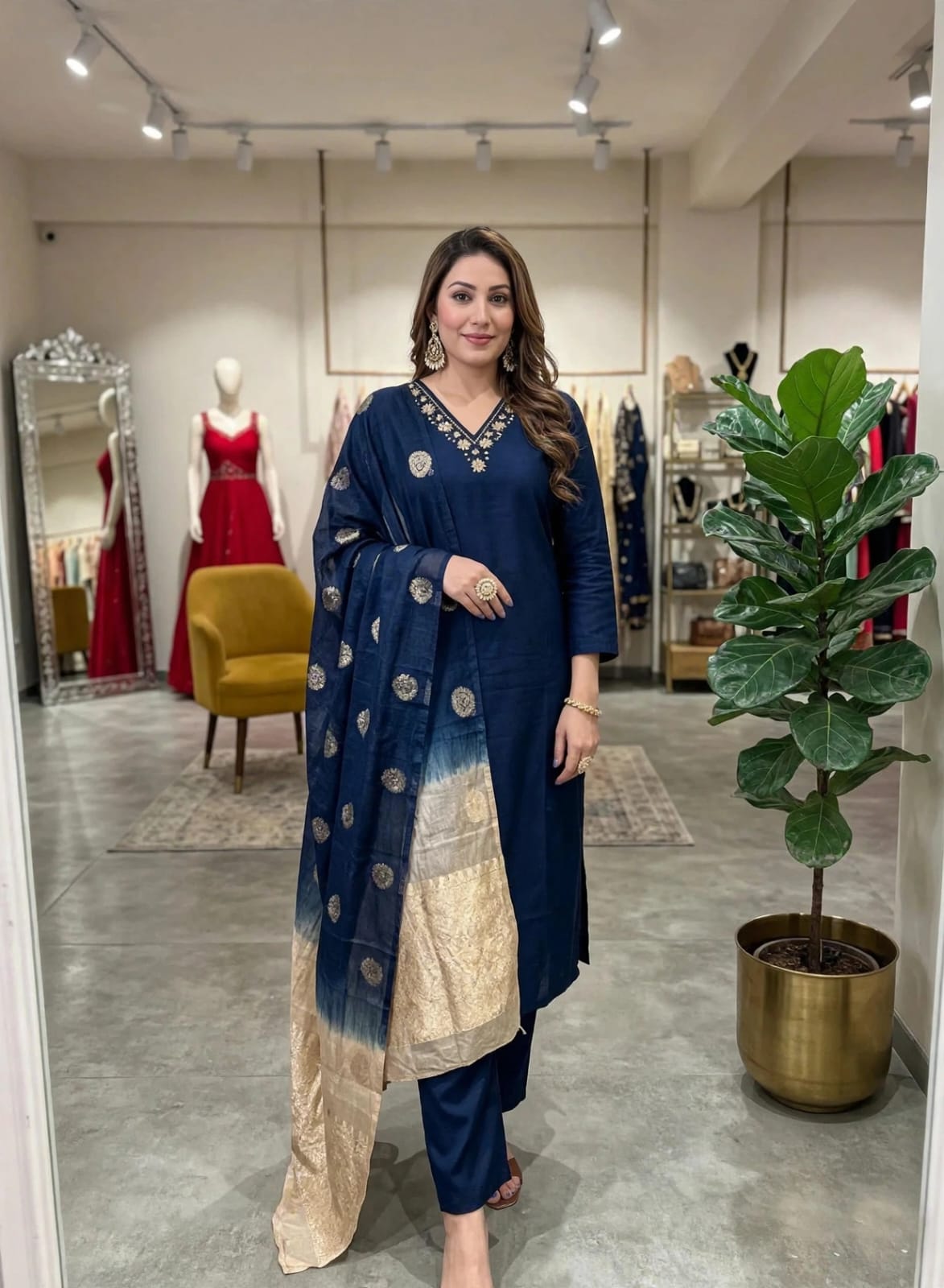 A-Line Kurti Set
