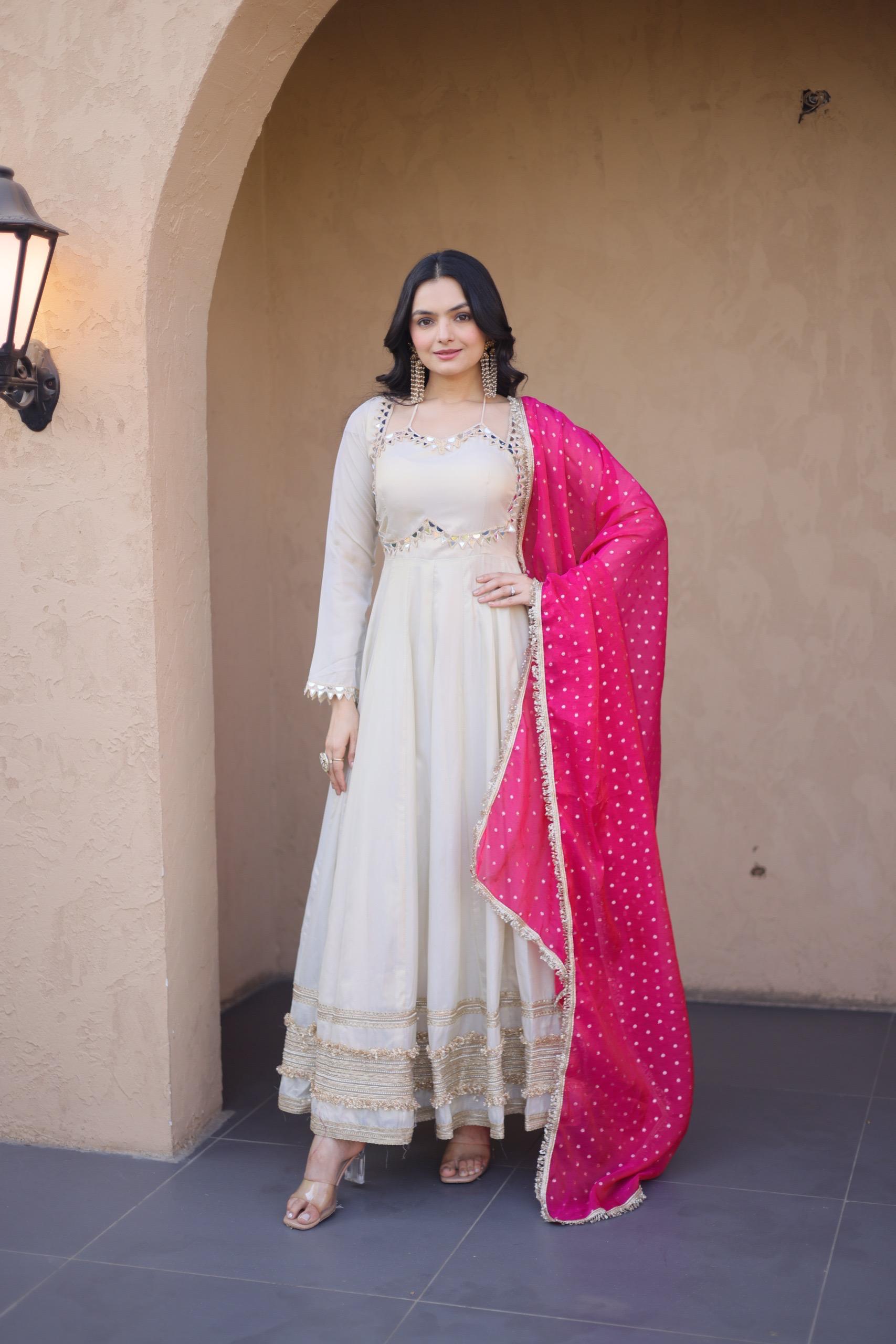 Elegant Cosmos Gown with Designer Dupatta Collection 2026