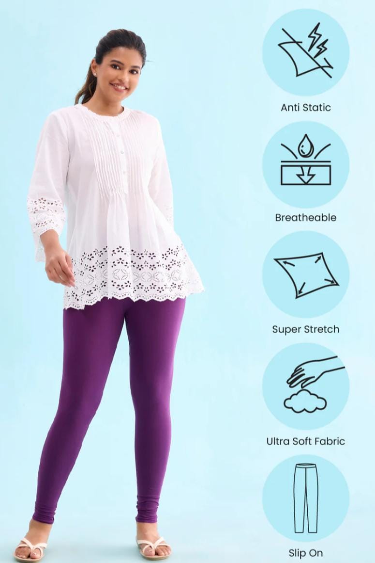 GO COLORS Ankle Length Leggings