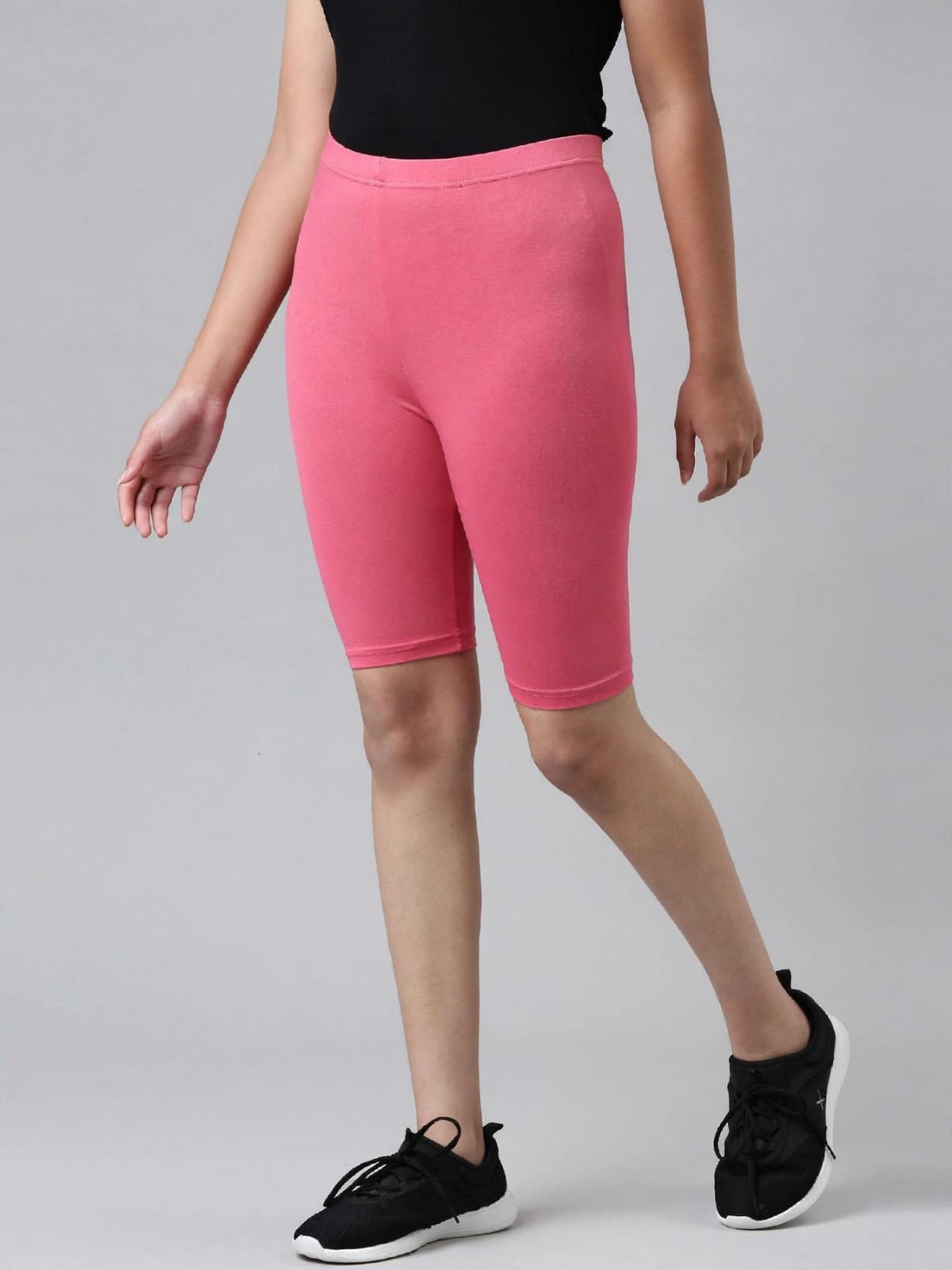 Go Colours Girls Cotton Stretch Cycling Shorts