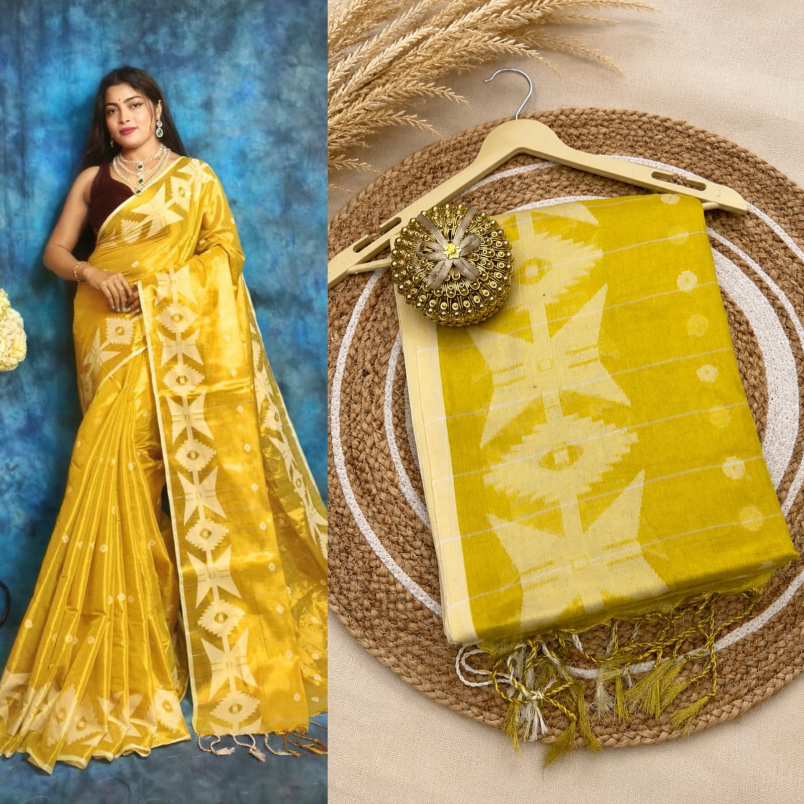 Jamdani Raga Tissue Soft Silk Saree