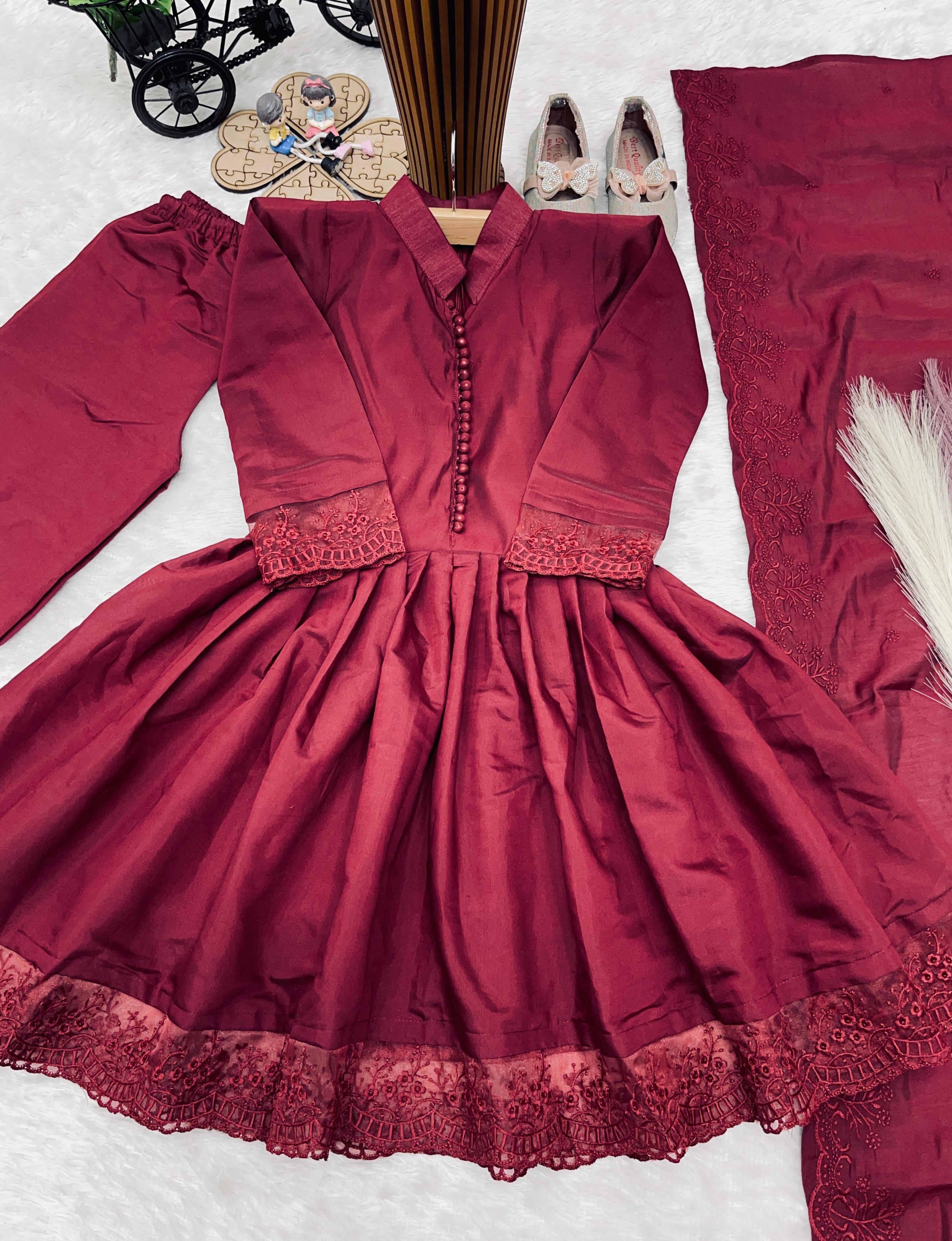 Kids Designer Anarkali  Gown