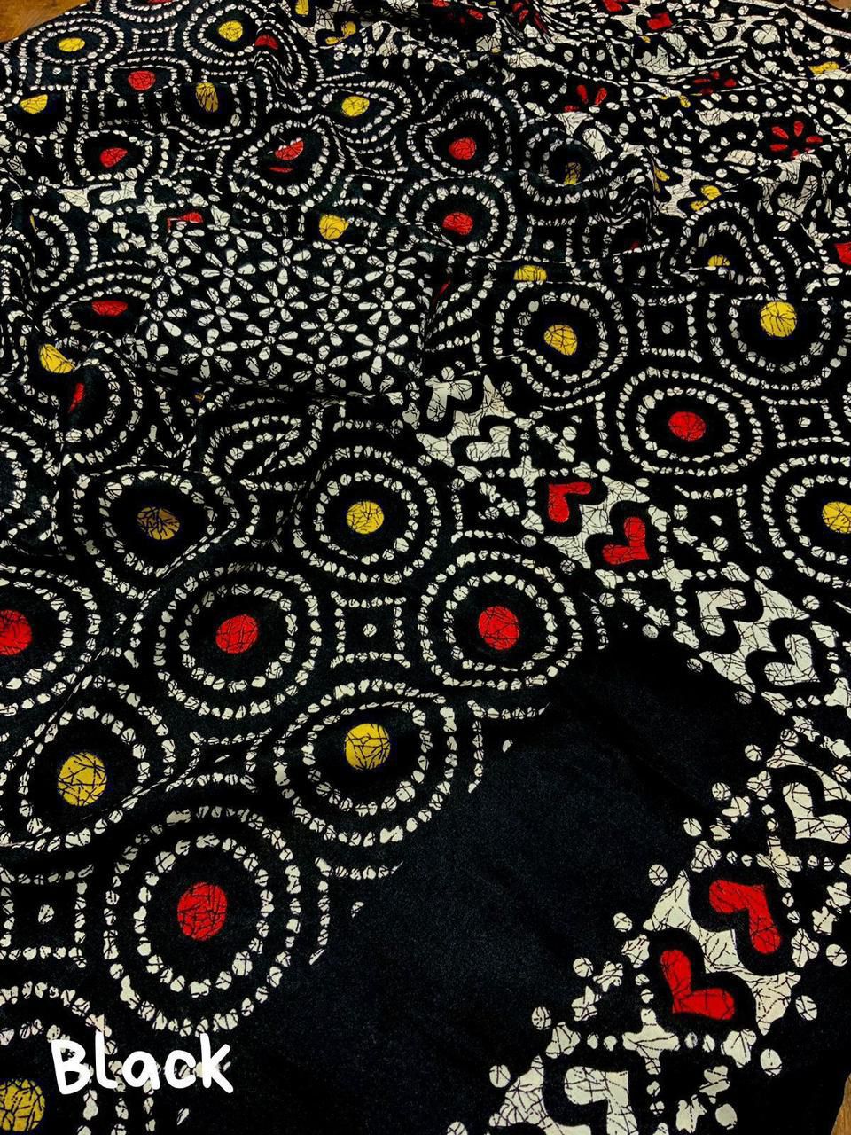 Menka Soft Dolla Silk Saree – Trendy Batik Print