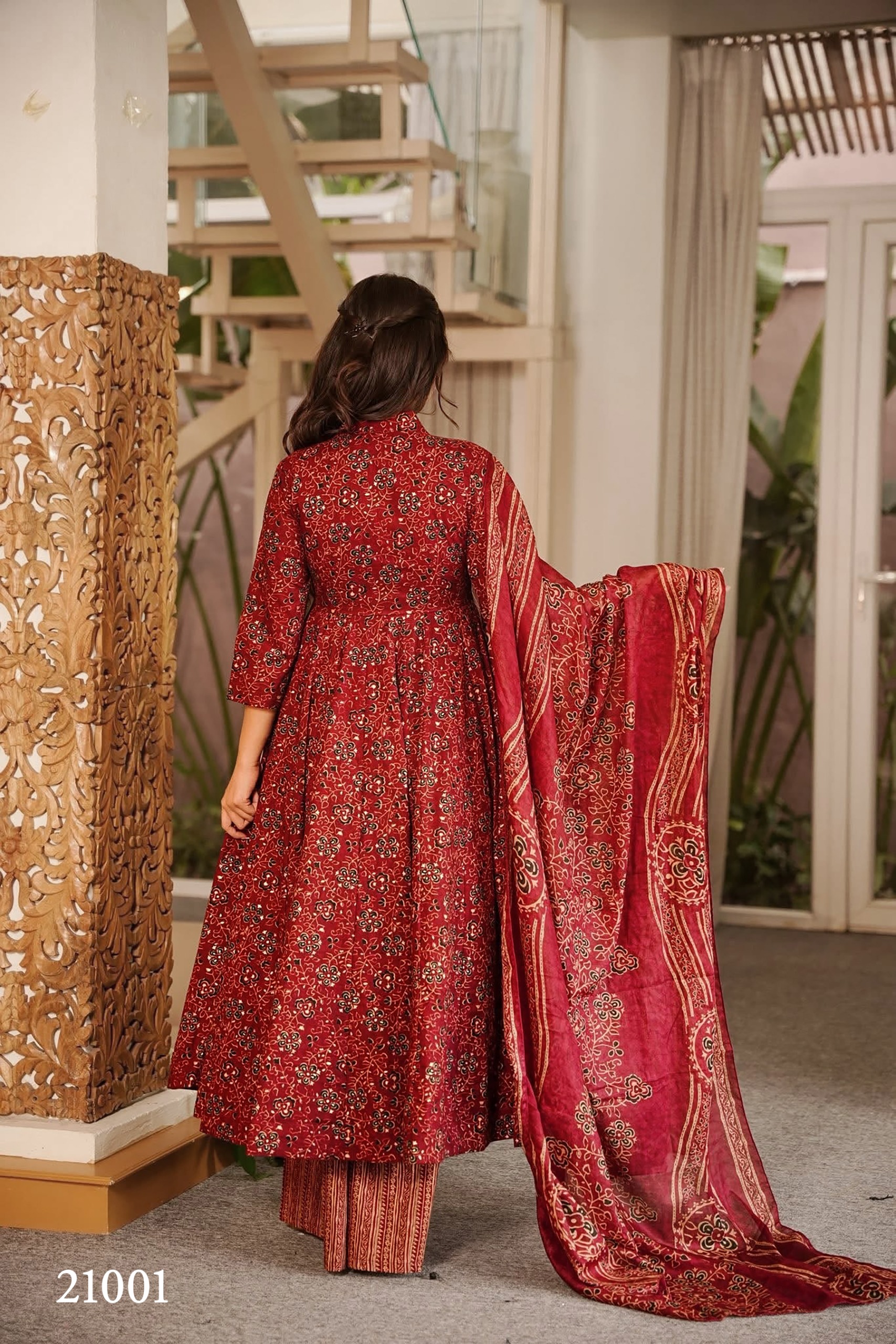 Muslin Digital Printed Kurti, Bottom & Dupatta Set