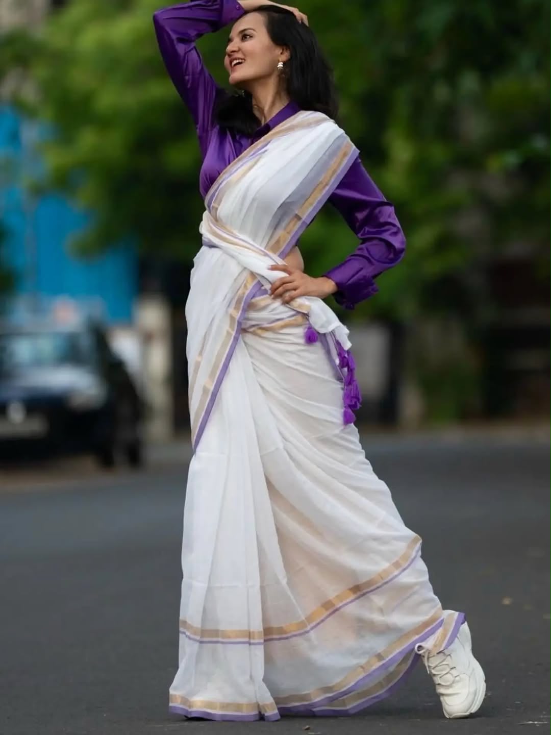 Pure Mul Cotton Woven Saree