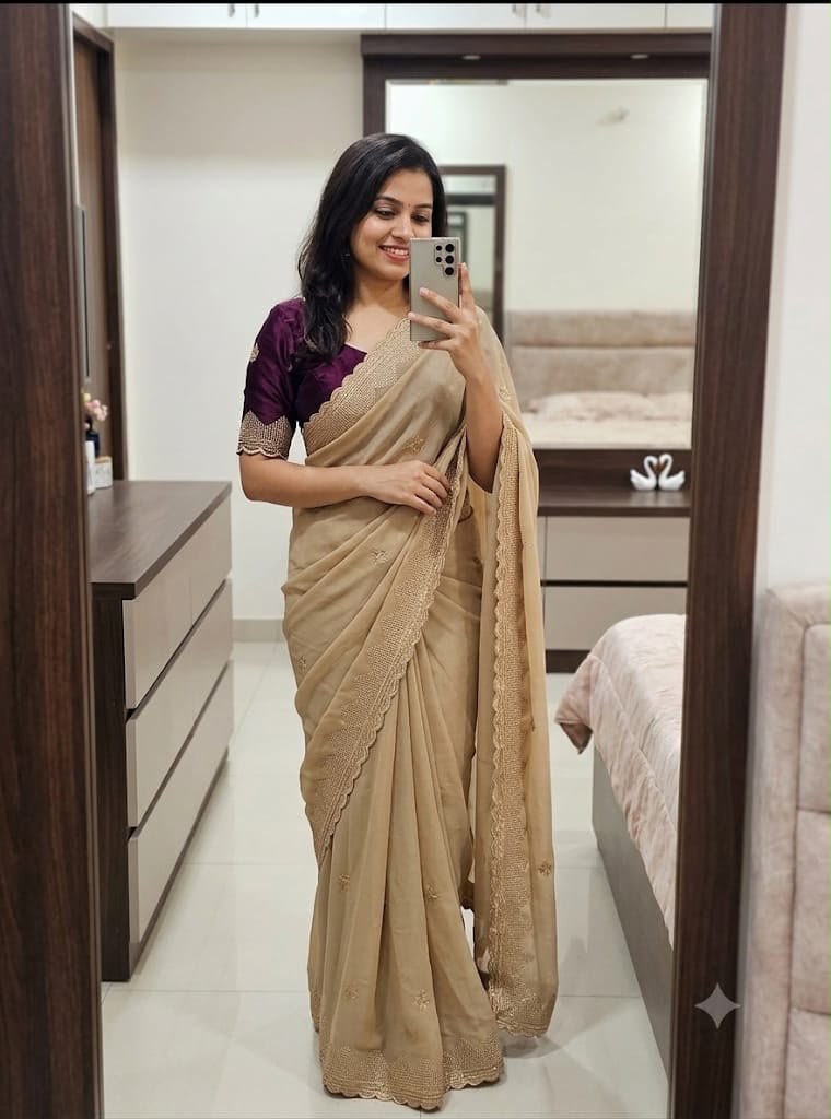 Regal Rangoli Silk Embroidered Saree