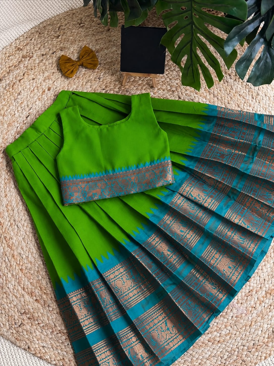 Traditional  Kids Silk Lehenga Choli