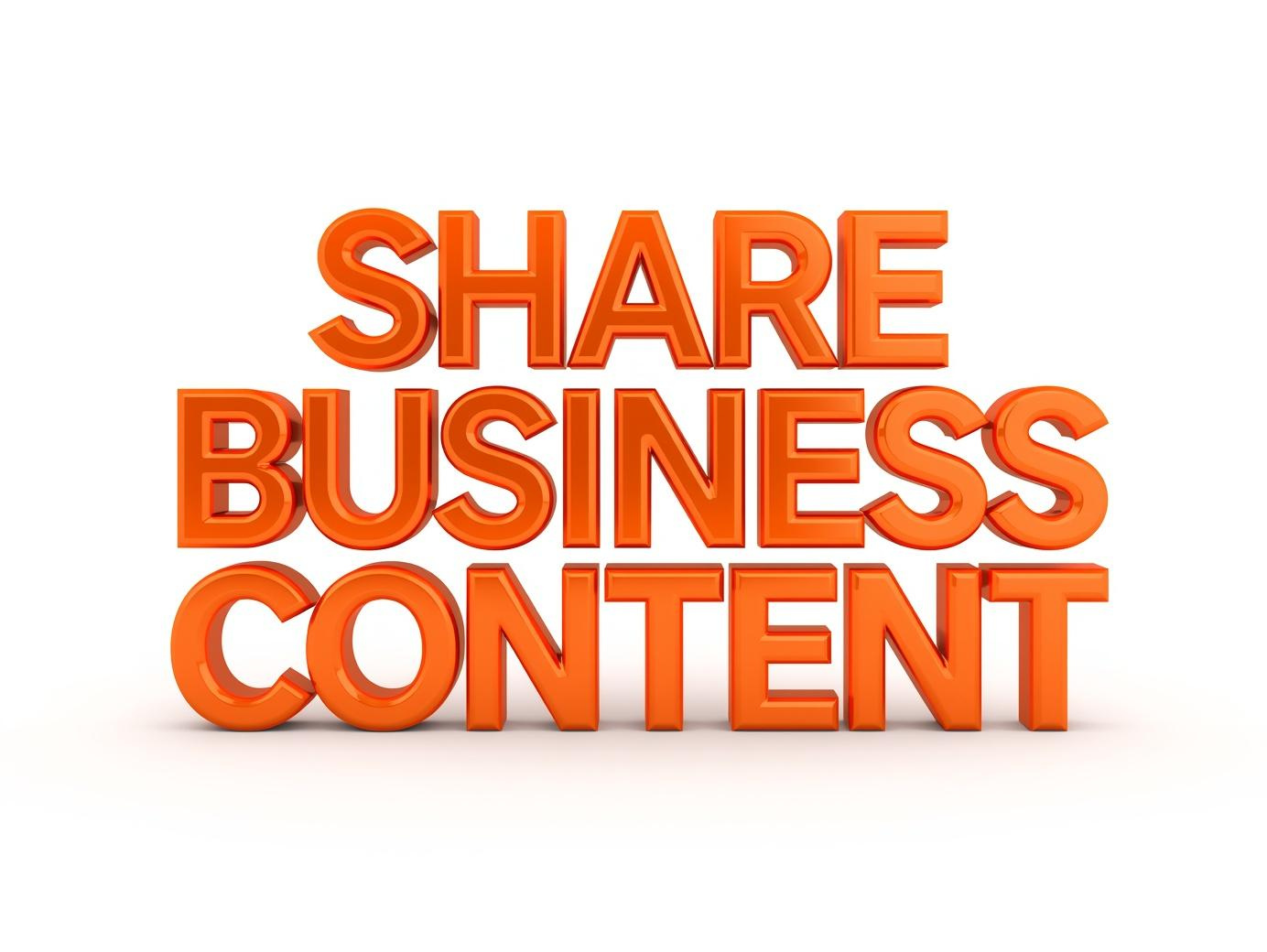 How to Share Your Business Content Effectively