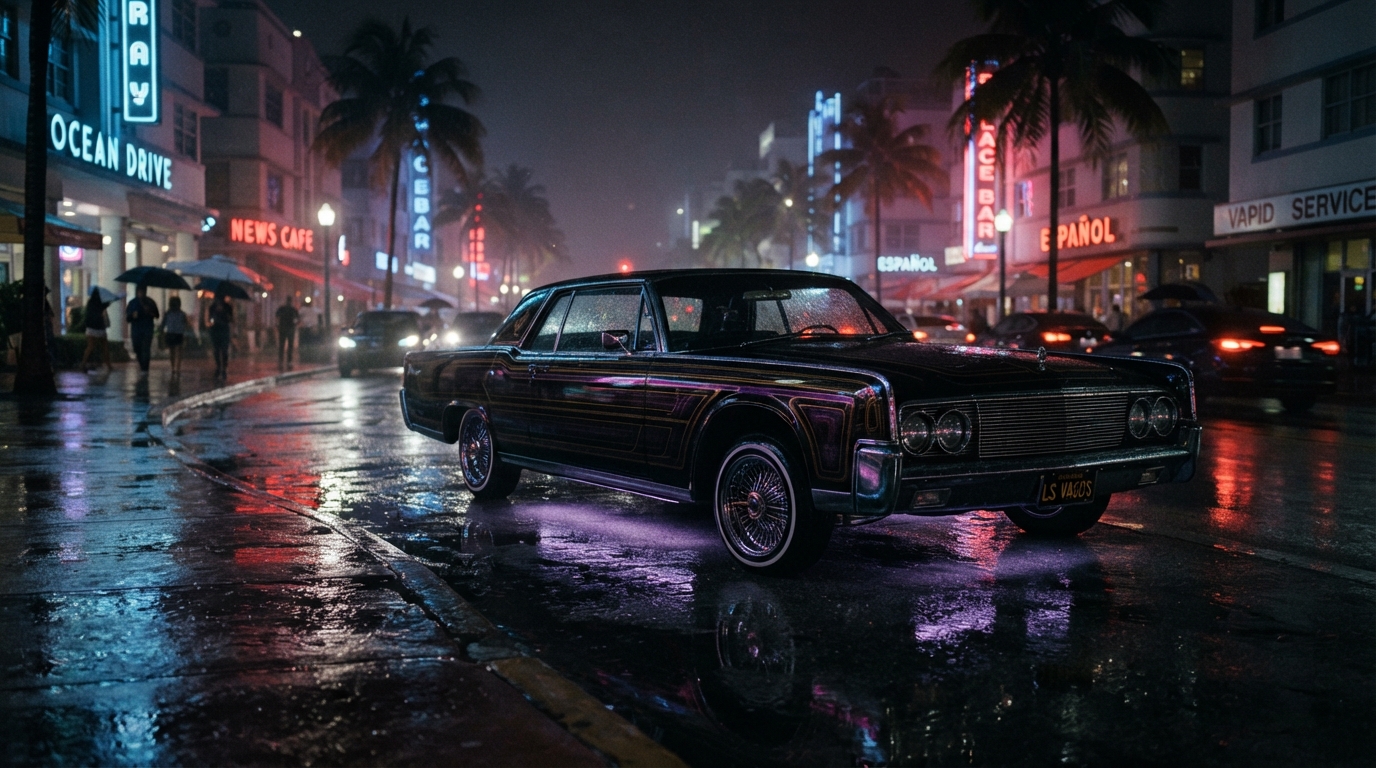 《GTA 6》實機細節狂飆:暴雨中的末路狂花,與那道要價 100 美元的理髮廳鐵捲門
