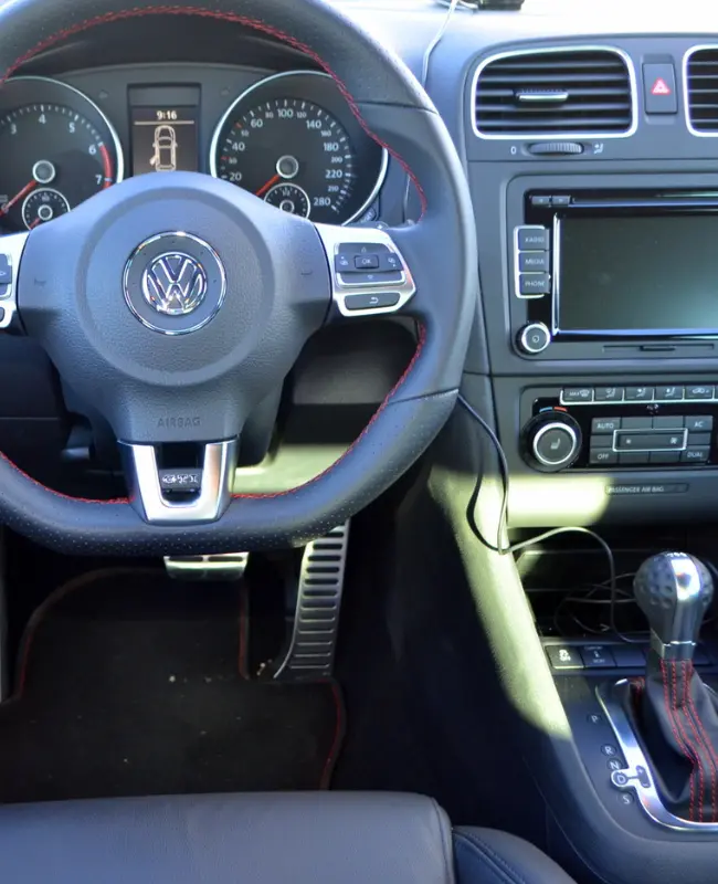 Interior of Volkswagen car