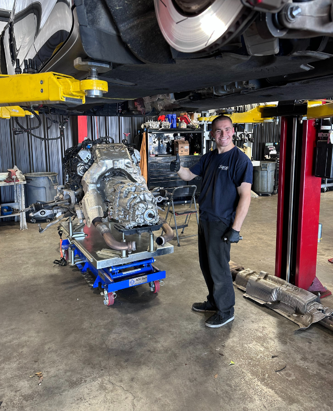 Interior of Lamborghini car