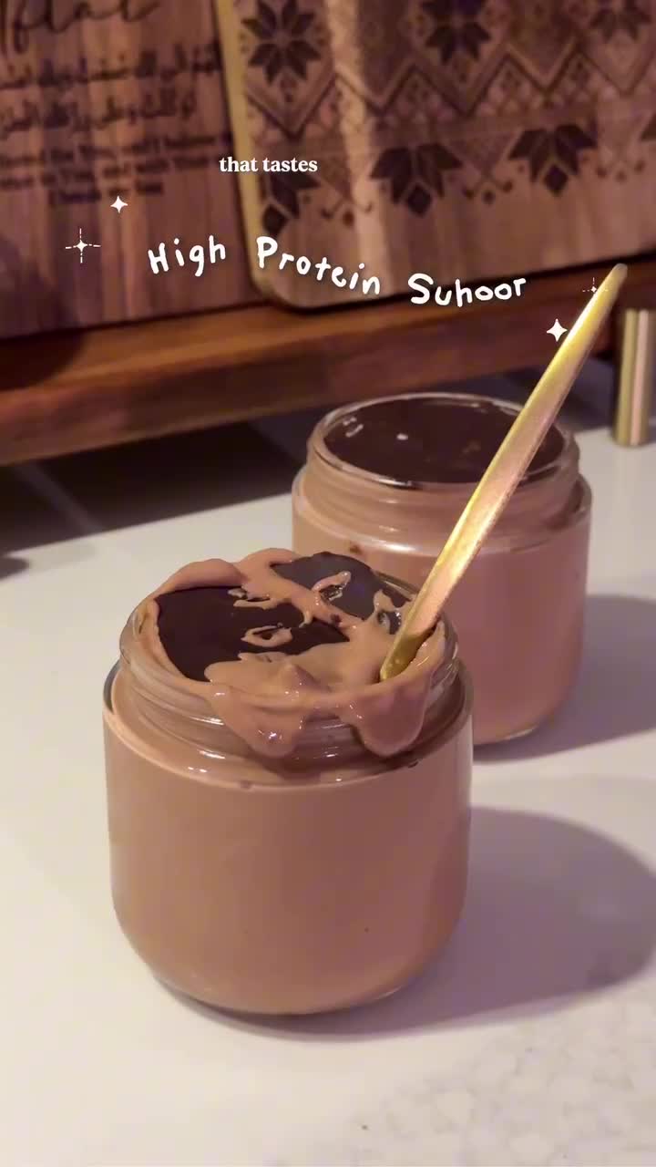High Protein Suhoor Pudding