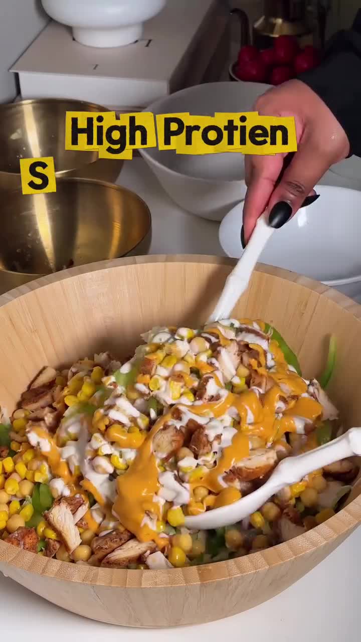 High Protein Suhoor Salad