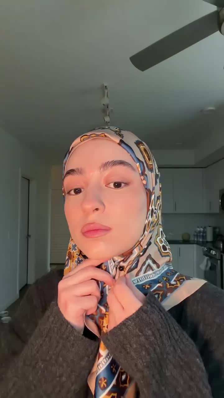 Effortless Square Hijab Style