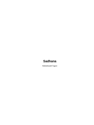 Cover for Sadhana