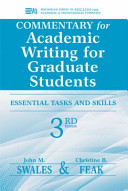 Cover for Commentary for Academic Writing for Graduate Students