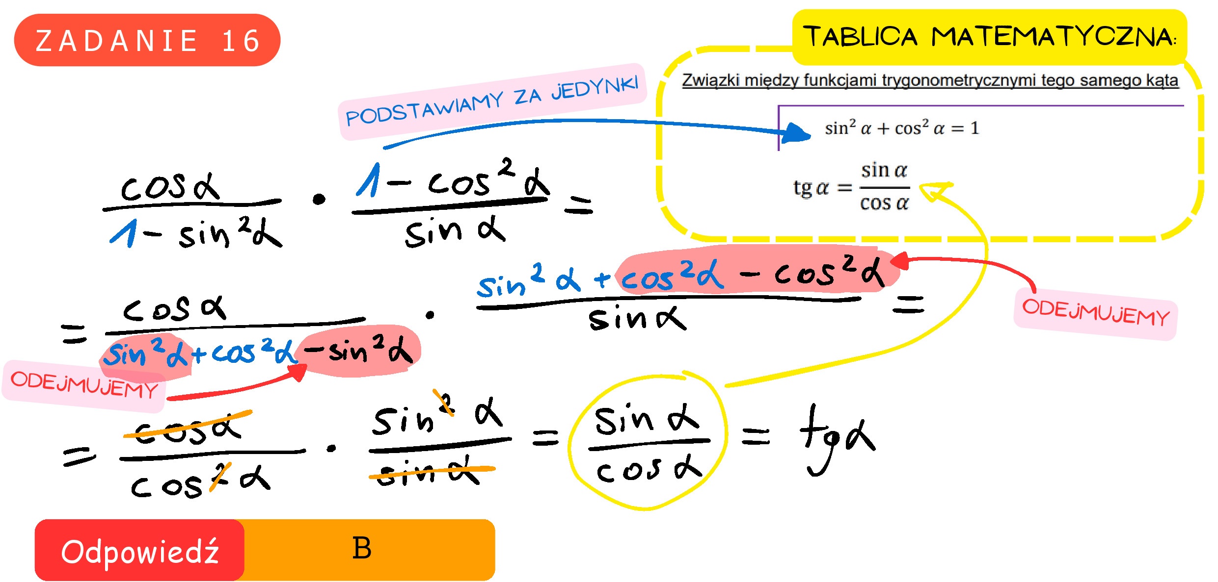 Solution for MATEMATYKA 2021 MAJ MATURA PODSTAWOWA ZADANIE 16