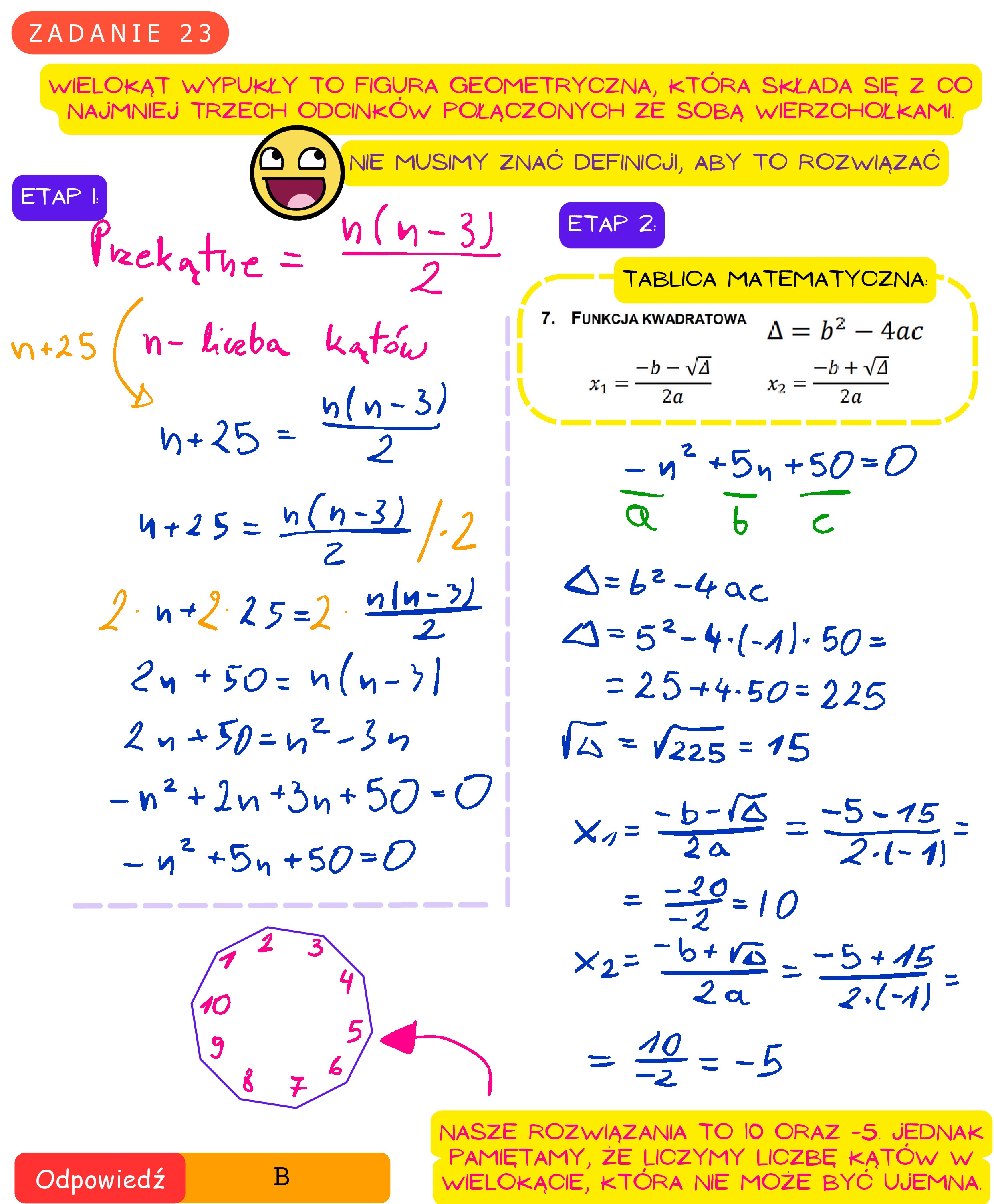 Solution for MATEMATYKA 2021 MAJ MATURA PODSTAWOWA ZADANIE 23