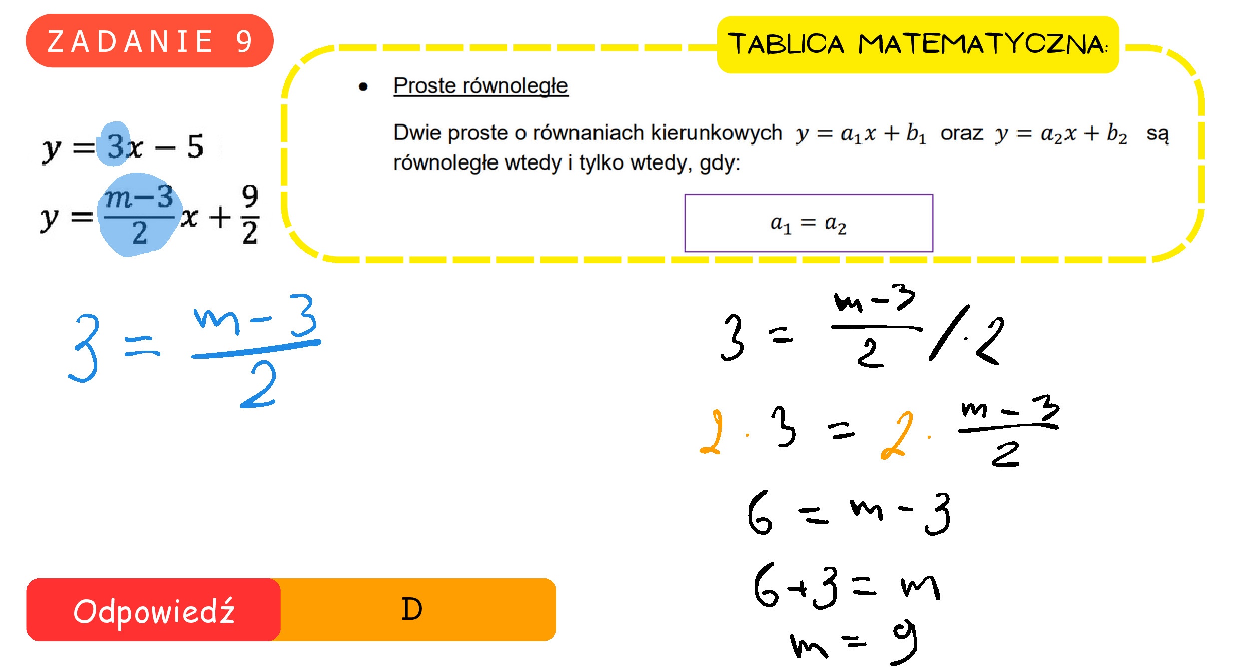 Solution for MATEMATYKA 2021 MAJ MATURA PODSTAWOWA ZADANIE 9