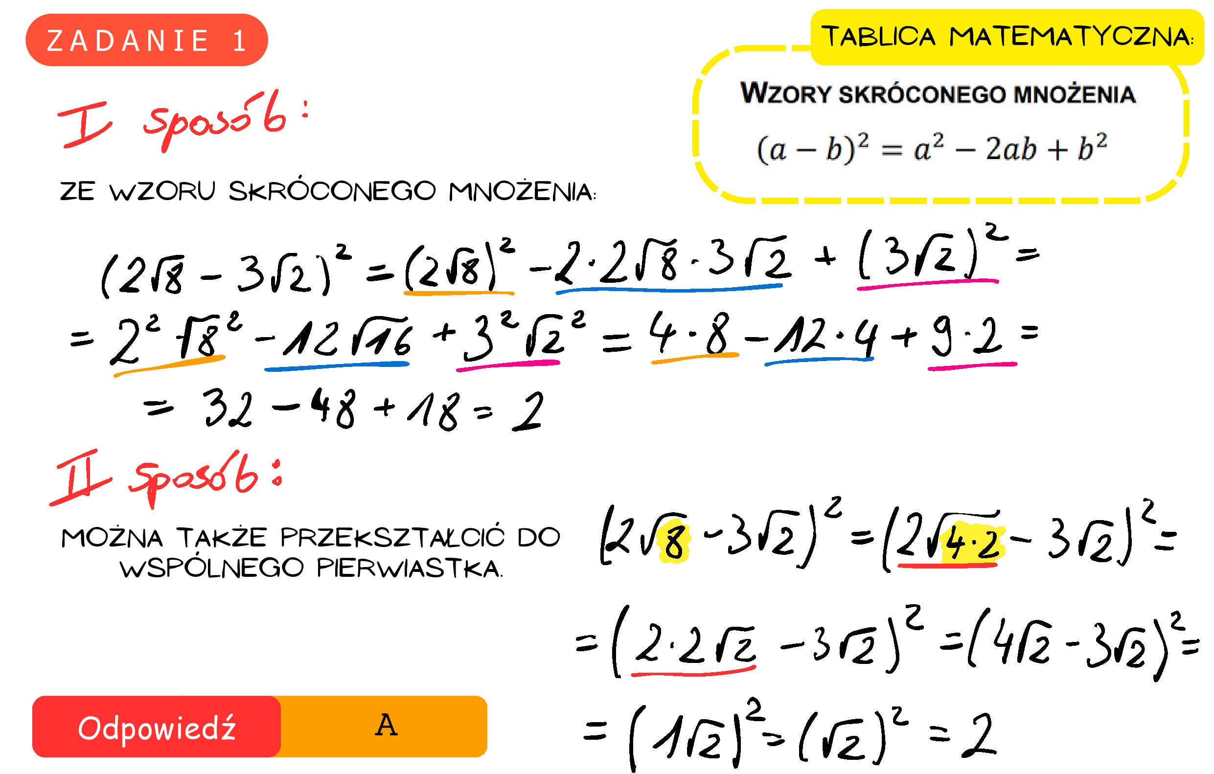 Solution for MATEMATYKA 2022 MAJ MATURA PODSTAWOWA ZADANIE 1
