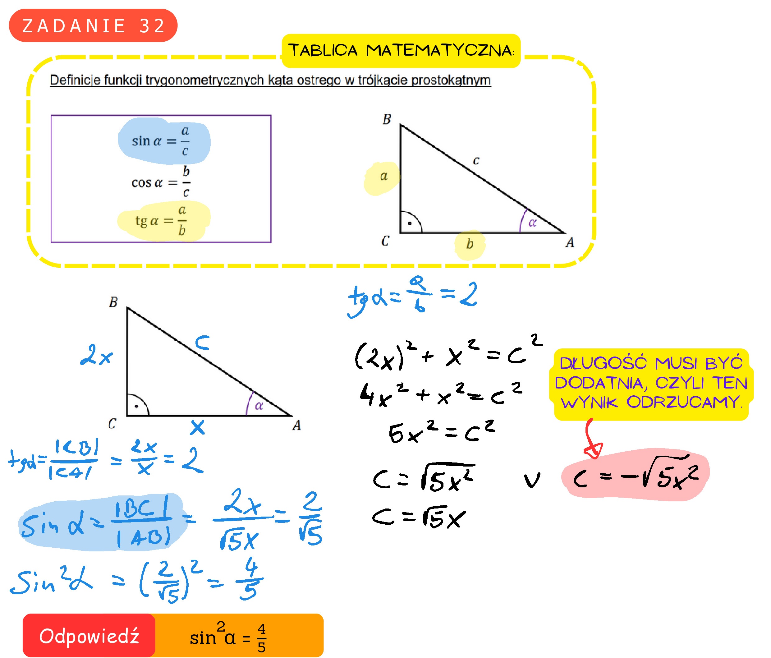 Solution for MATEMATYKA 2022 MAJ MATURA PODSTAWOWA ZADANIE 32