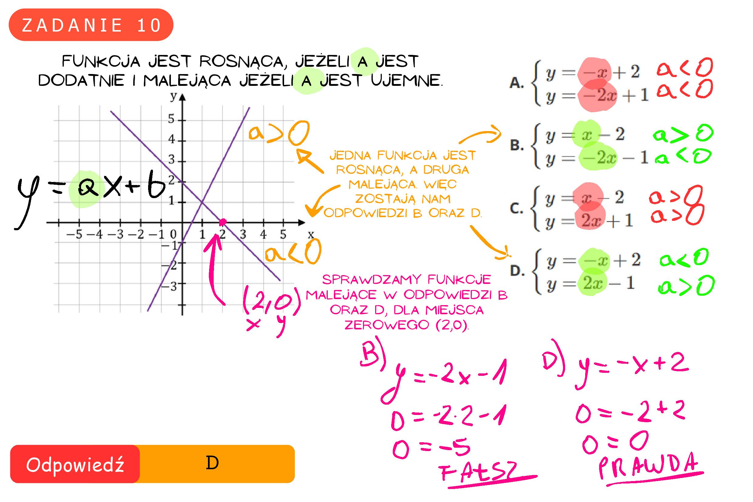 Solution for MATEMATYKA 2023 MAJ MATURA PODSTAWOWA ZADANIE 10