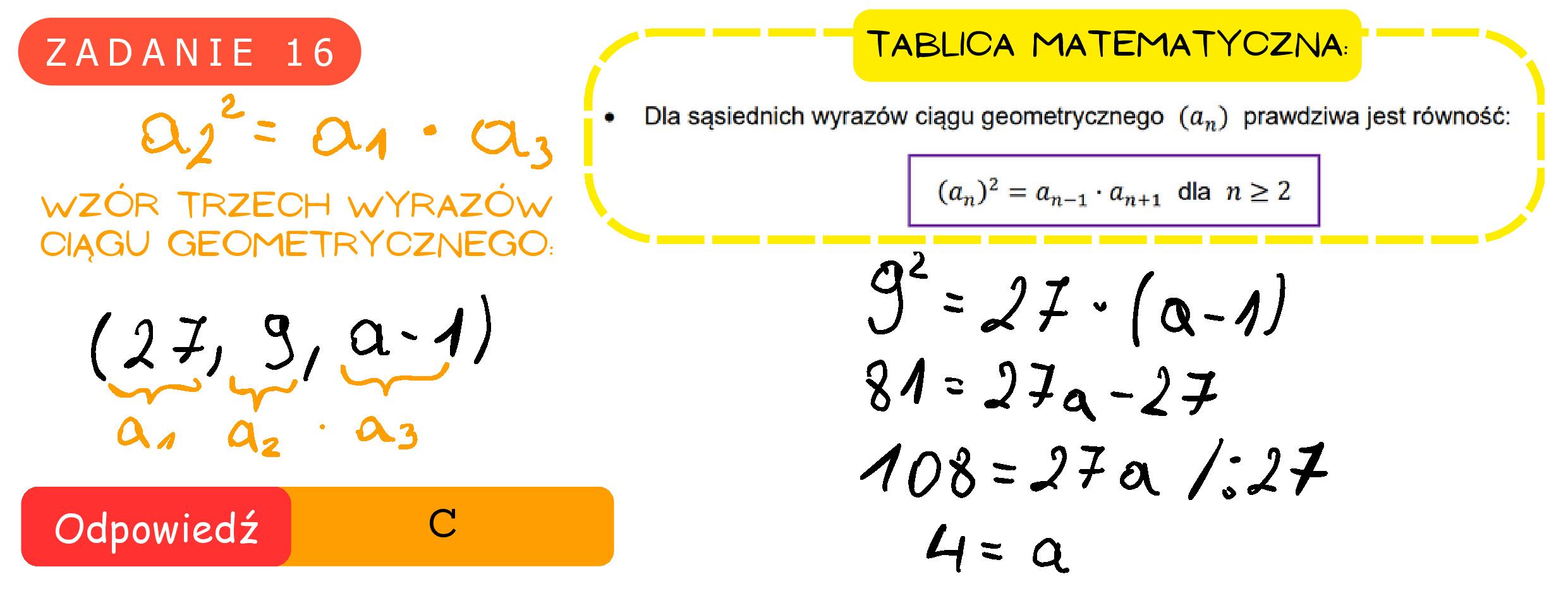 Solution for MATEMATYKA 2023 MAJ MATURA PODSTAWOWA ZADANIE 16