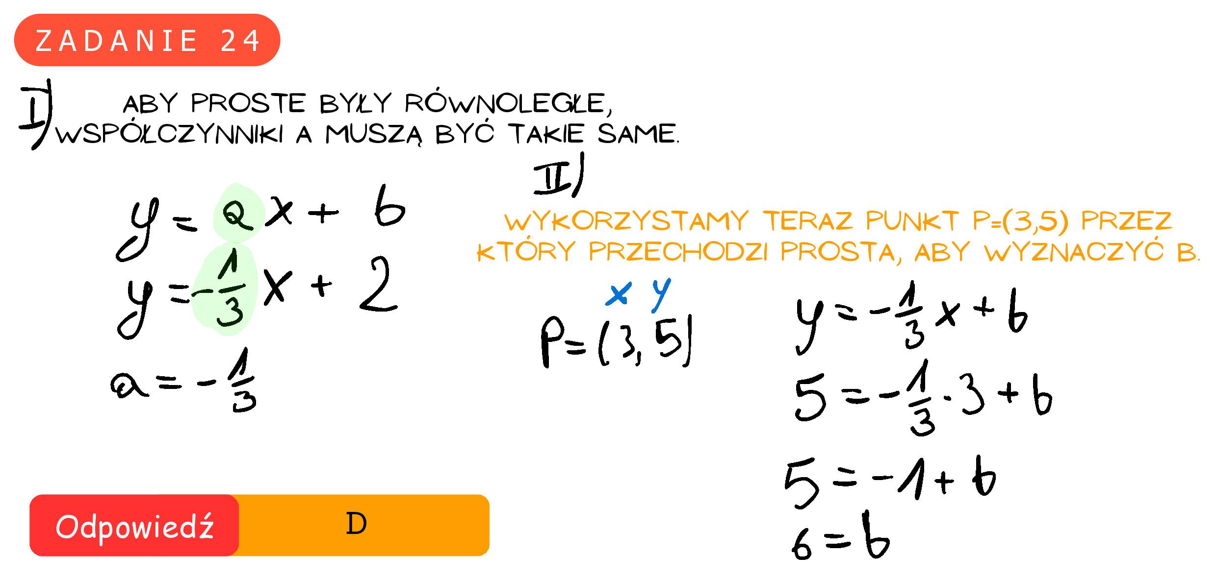 Solution for MATEMATYKA 2023 MAJ MATURA PODSTAWOWA ZADANIE 24