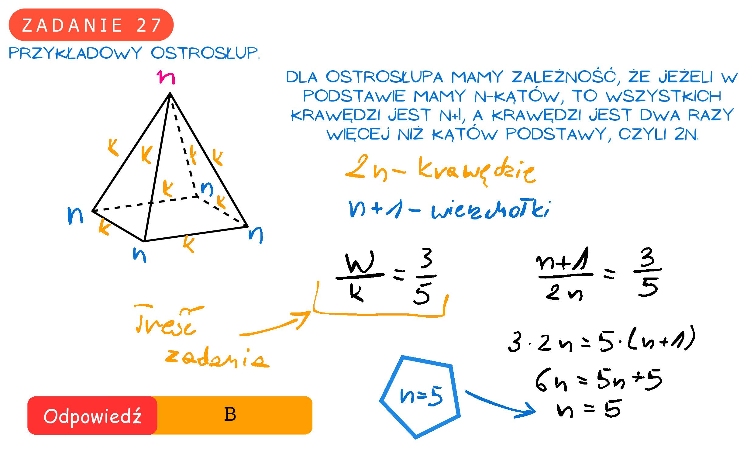 Solution for MATEMATYKA 2023 MAJ MATURA PODSTAWOWA ZADANIE 27