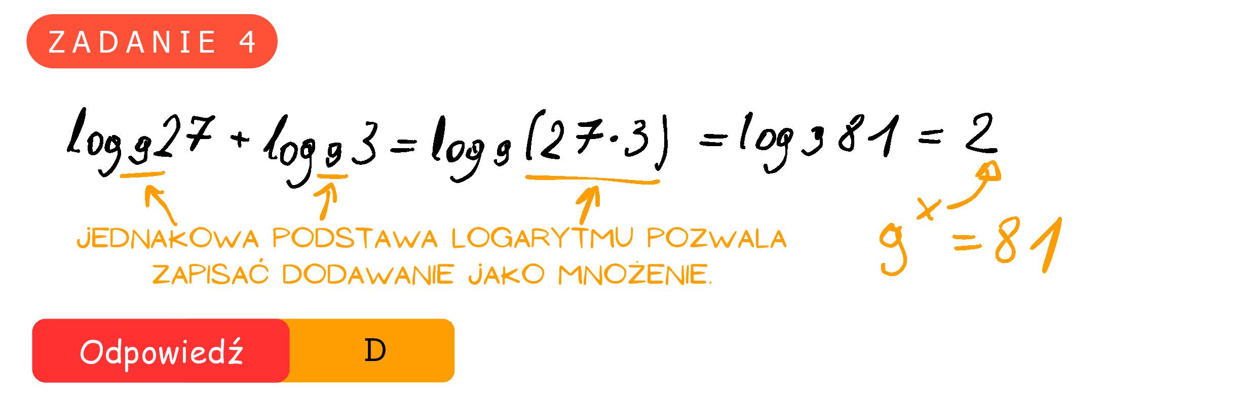 Solution for MATEMATYKA 2023 MAJ MATURA PODSTAWOWA ZADANIE 4