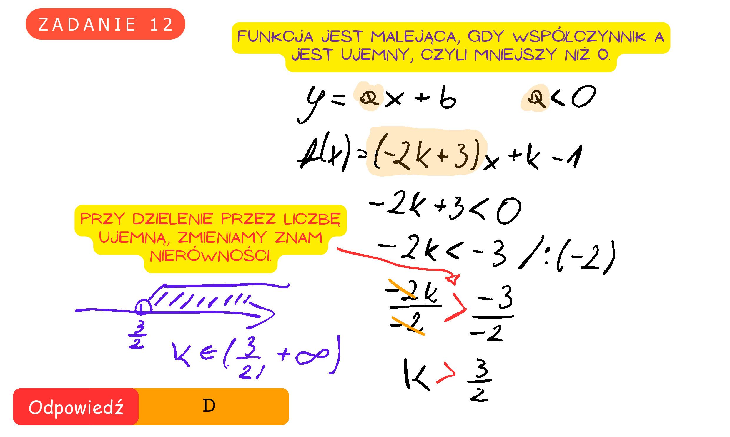 Solution for MATEMATYKA 2024 MAJ MATURA PODSTAWOWA ZADANIE 12