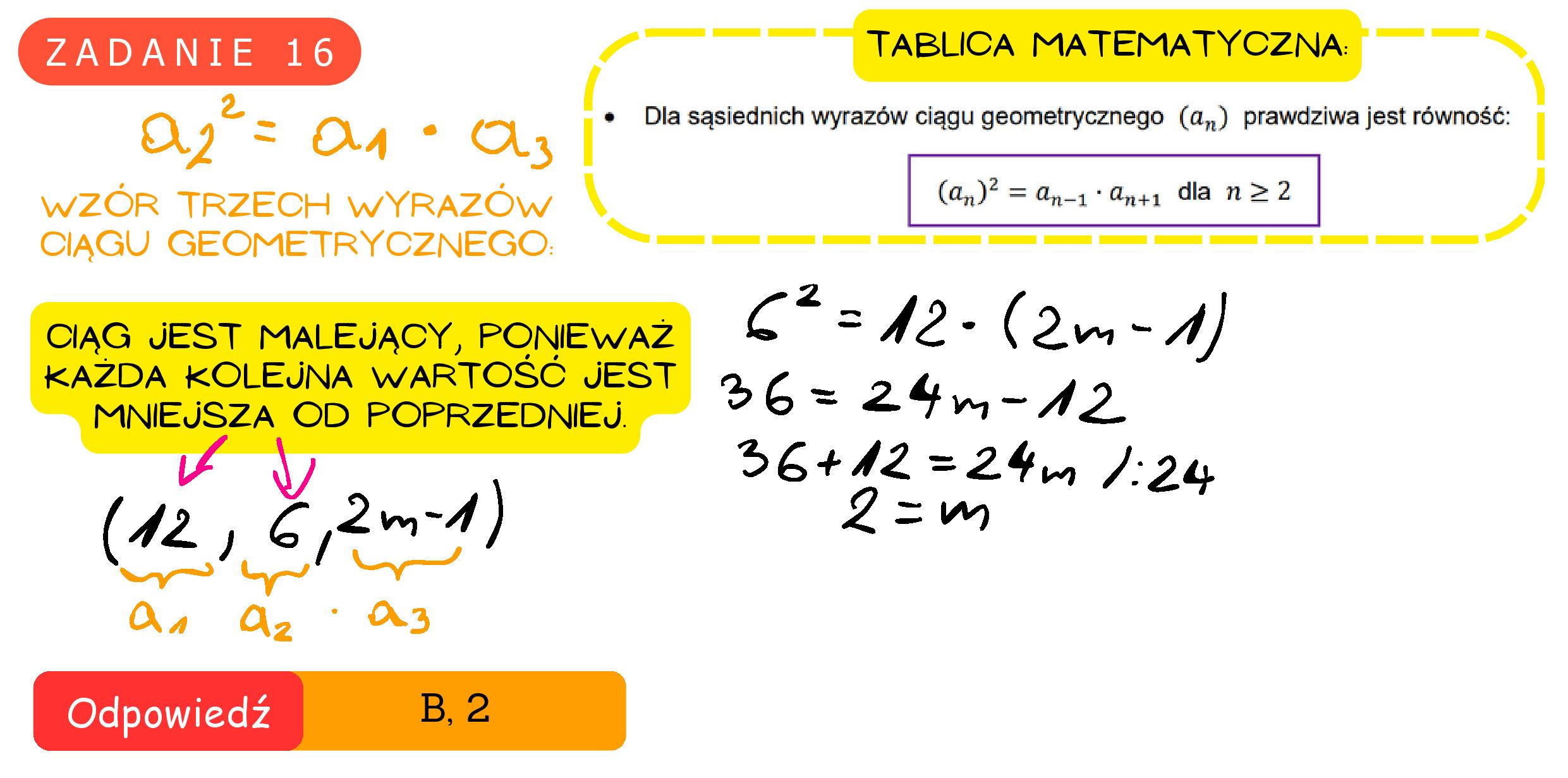 Solution for MATEMATYKA 2024 MAJ MATURA PODSTAWOWA ZADANIE 16