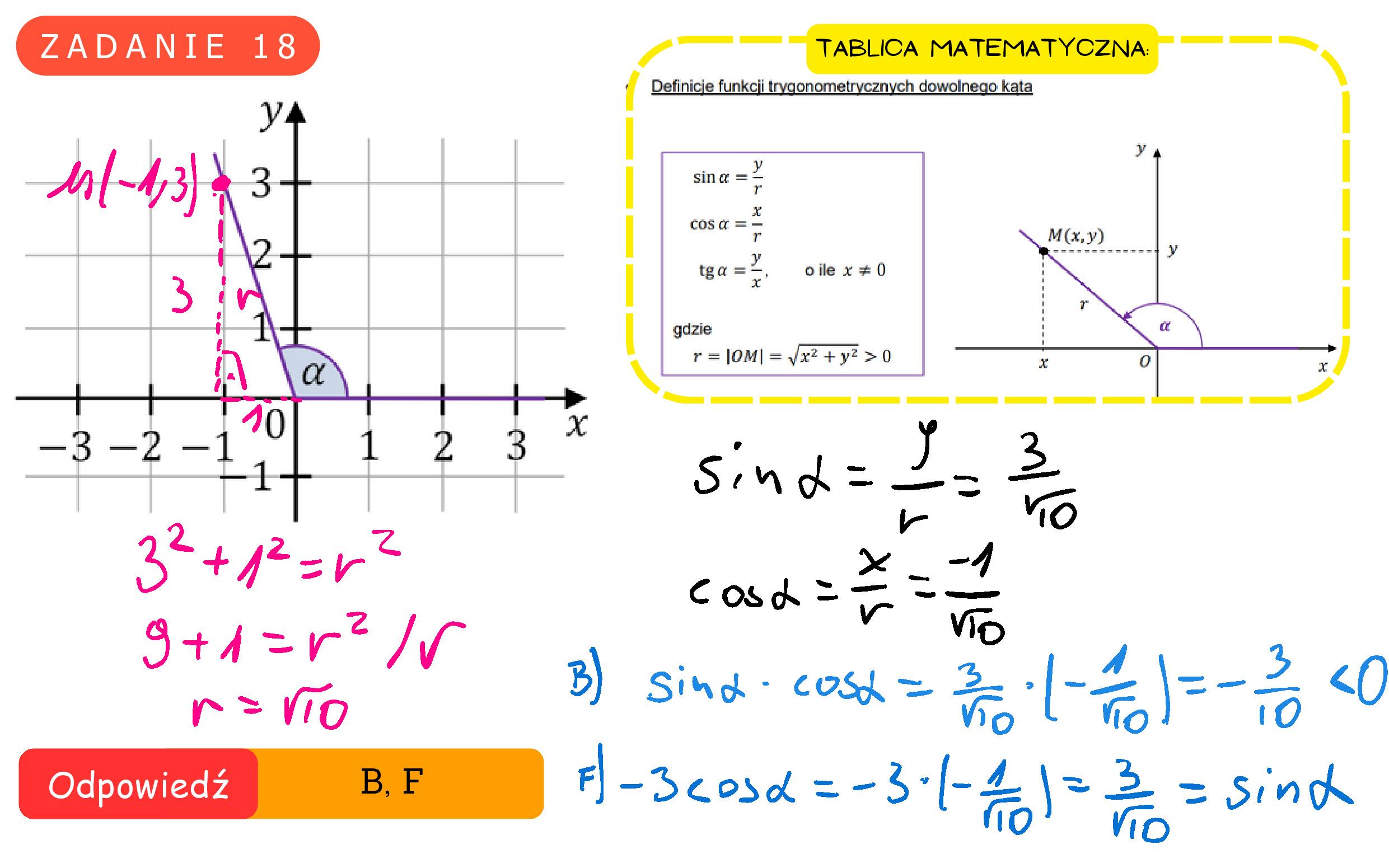 Solution for MATEMATYKA 2024 MAJ MATURA PODSTAWOWA ZADANIE 18