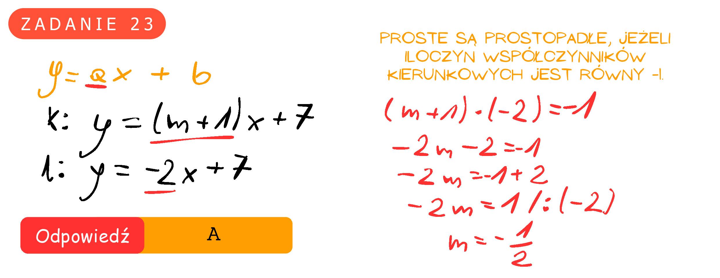 Solution for MATEMATYKA 2024 MAJ MATURA PODSTAWOWA ZADANIE 23