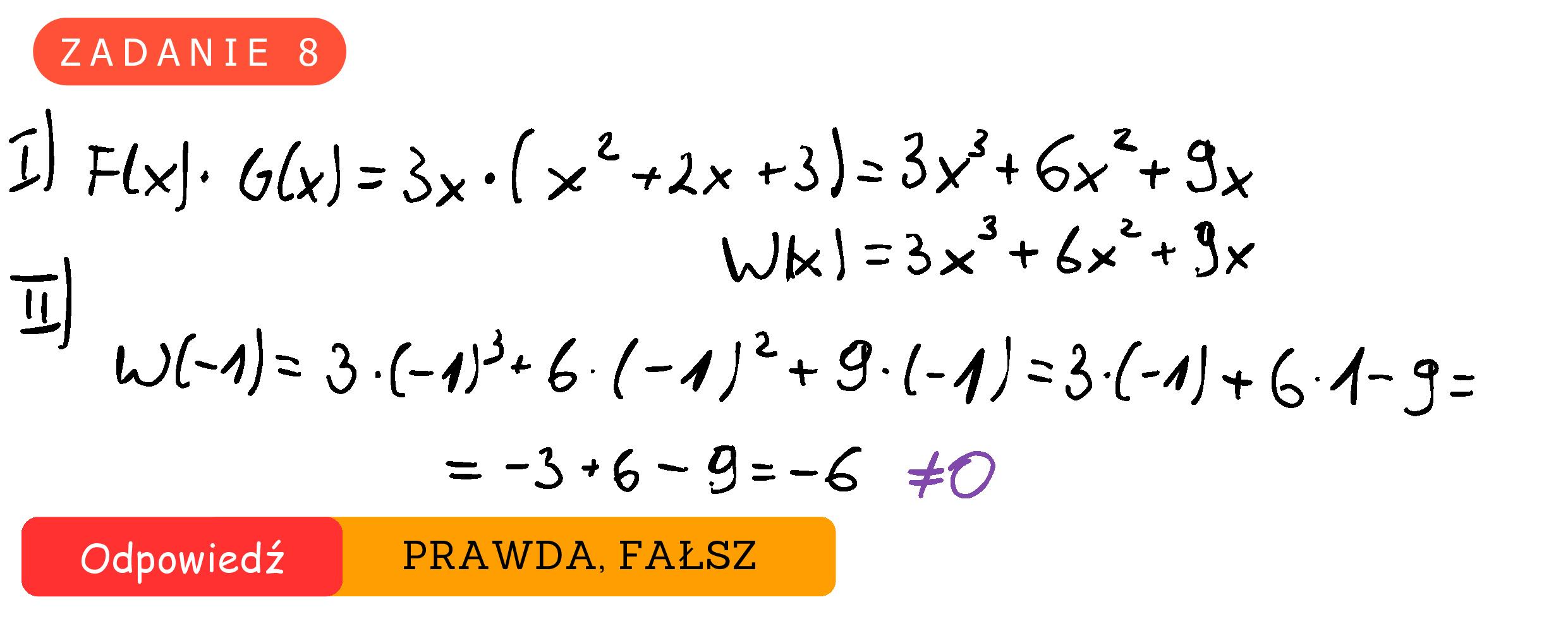 Solution for MATEMATYKA 2024 MAJ MATURA PODSTAWOWA ZADANIE 8