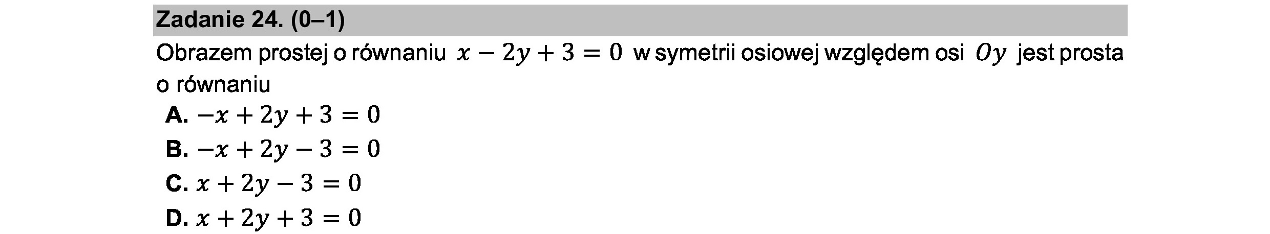 MATEMATYKA 2021 CZERWIEC MATURA PODSTAWOWA ZADANIE 24