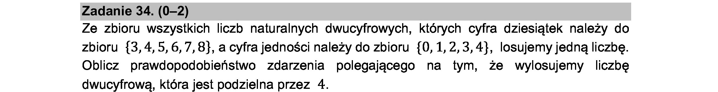 MATEMATYKA 2021 CZERWIEC MATURA PODSTAWOWA ZADANIE 34