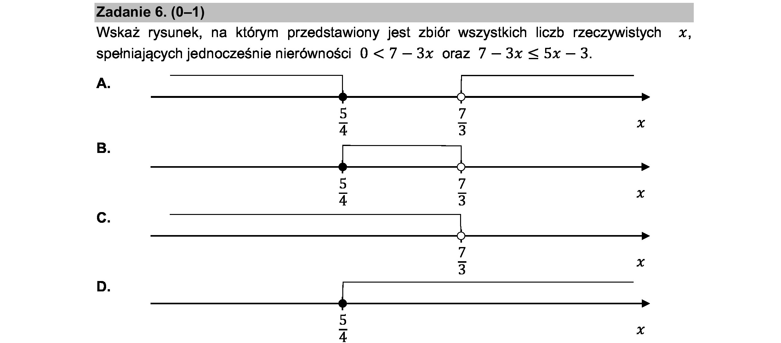 MATEMATYKA 2021 CZERWIEC MATURA PODSTAWOWA ZADANIE 6