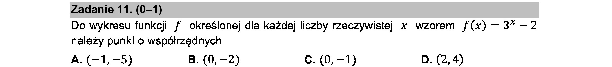 MATEMATYKA 2021 MAJ MATURA PODSTAWOWA ZADANIE 11