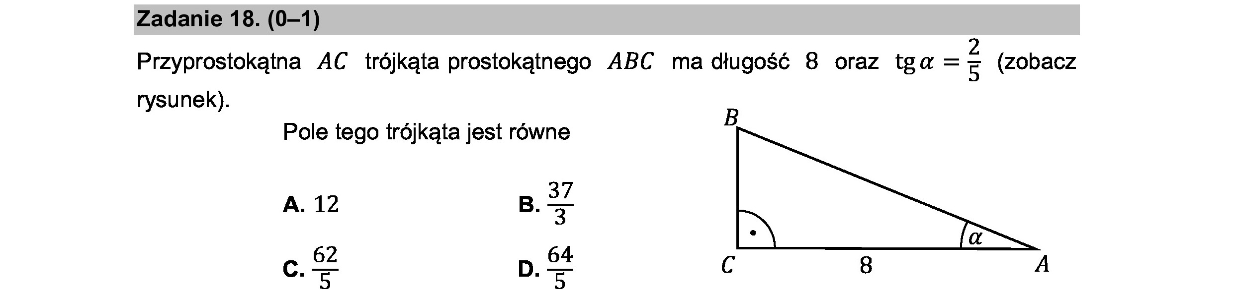 MATEMATYKA 2021 MAJ MATURA PODSTAWOWA ZADANIE 18