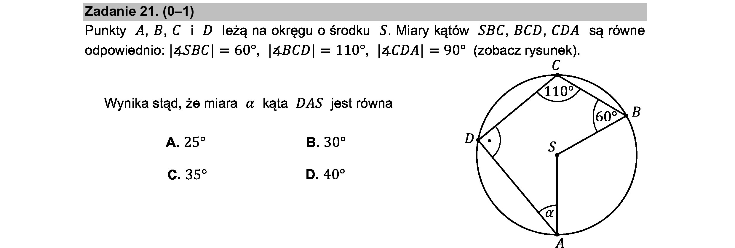 MATEMATYKA 2021 MAJ MATURA PODSTAWOWA ZADANIE 21