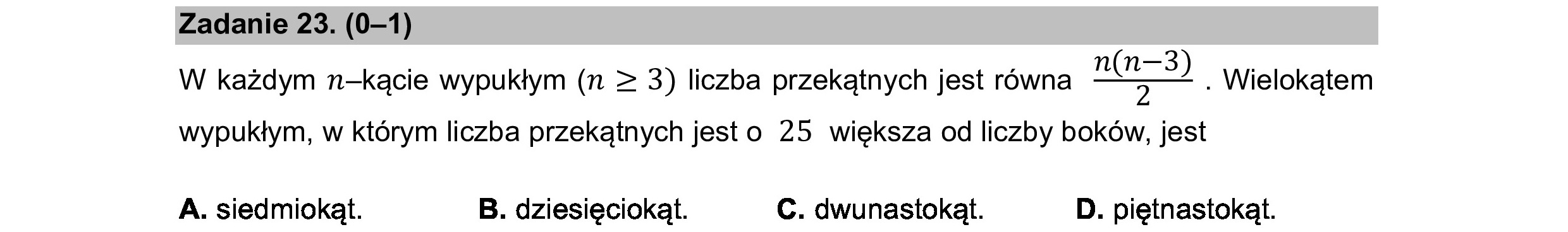 MATEMATYKA 2021 MAJ MATURA PODSTAWOWA ZADANIE 23