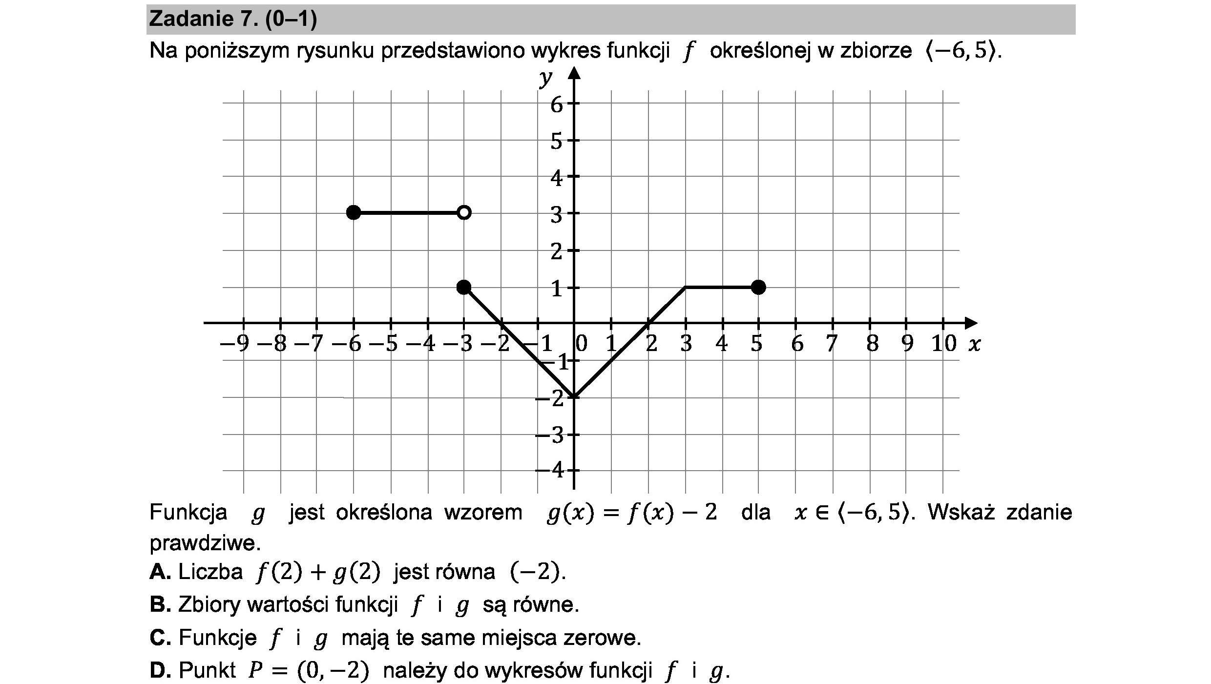 MATEMATYKA 2021 MAJ MATURA PODSTAWOWA ZADANIE 7