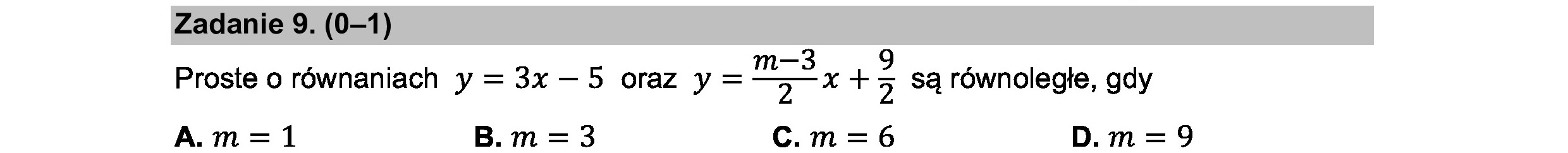 MATEMATYKA 2021 MAJ MATURA PODSTAWOWA ZADANIE 9