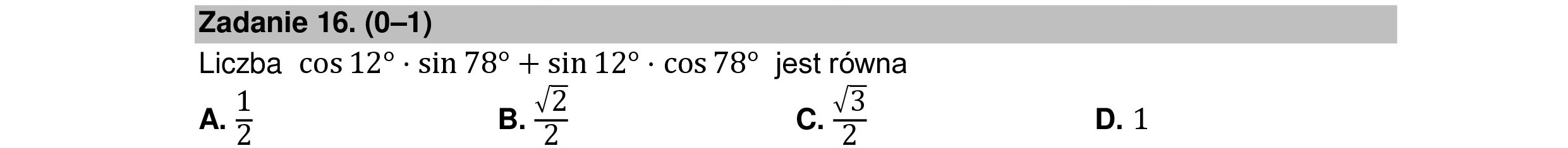 MATEMATYKA 2022 MAJ MATURA PODSTAWOWA ZADANIE 16