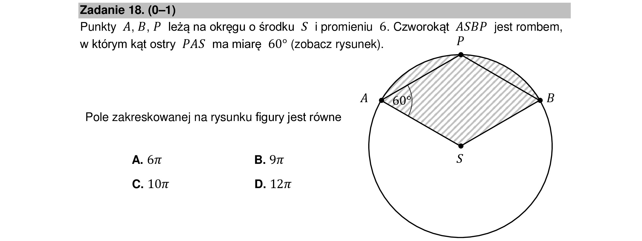 MATEMATYKA 2022 MAJ MATURA PODSTAWOWA ZADANIE 18